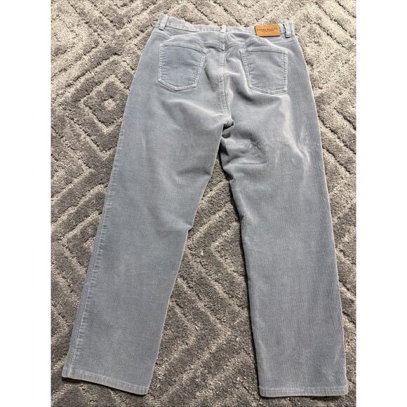 Lauren Jeans Co Ralph Lauren HR Blue Corduroy Pants Women's 12 Preppy Casual - Picture 2 of 9